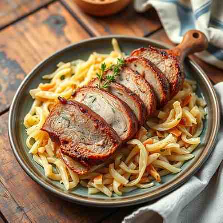 Estonian Seapraad - Classic Pork Roast with Sauerkraut Recipe